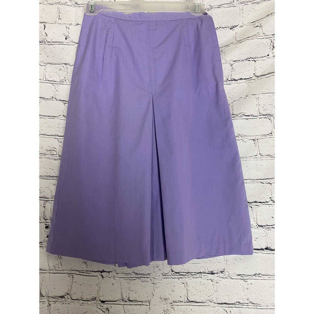 Vtg NWOT 70's Purple‎ 9/10 Culottes Gaucho Wide Leg Midi Crop Pants Disco
